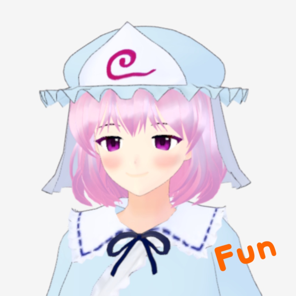 OSONO式 表情で顔色が変わる西行寺幽々子 東方妖々夢 Saigyouji Yuyuko (.vrm)