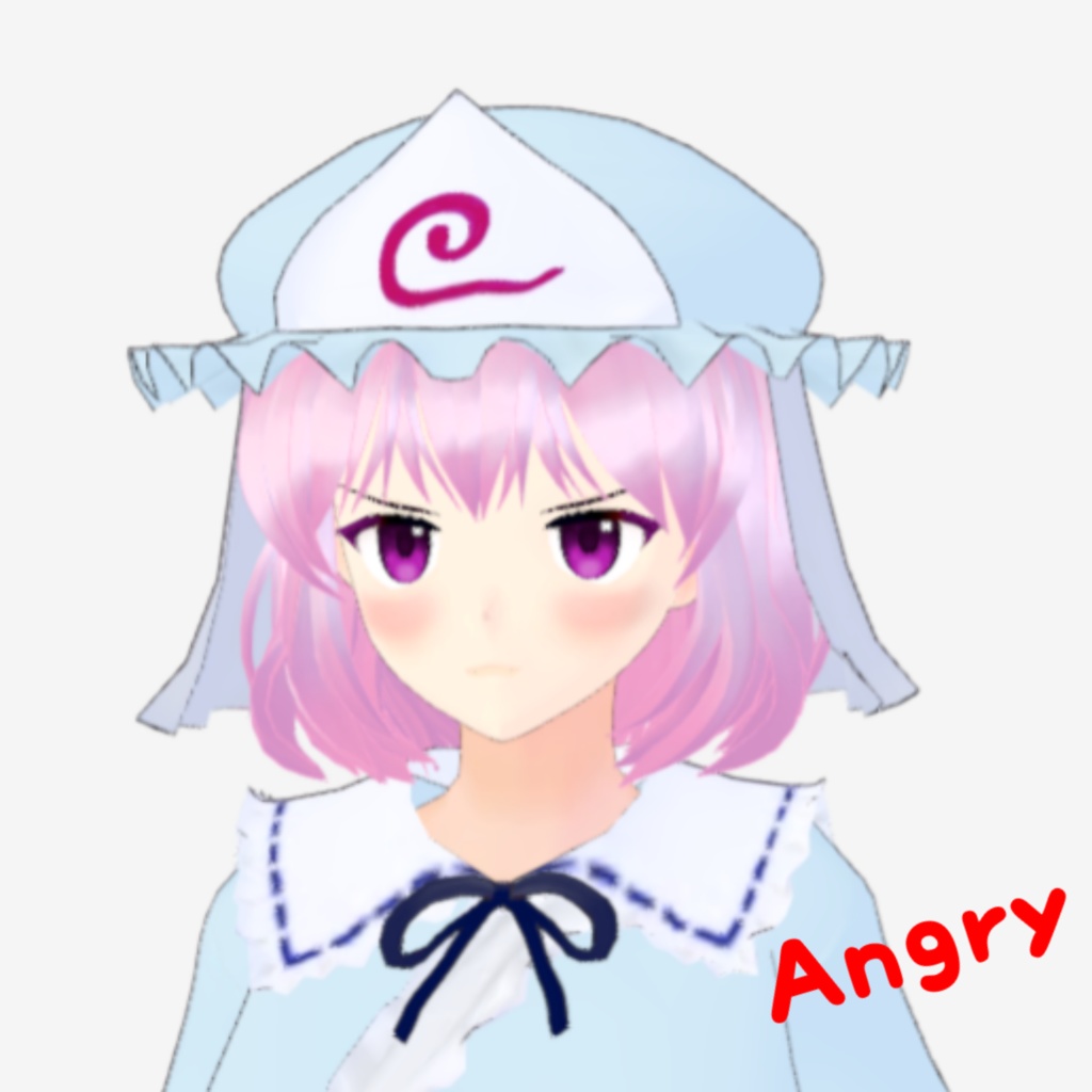 OSONO式 表情で顔色が変わる西行寺幽々子 東方妖々夢 Saigyouji Yuyuko (.vrm)