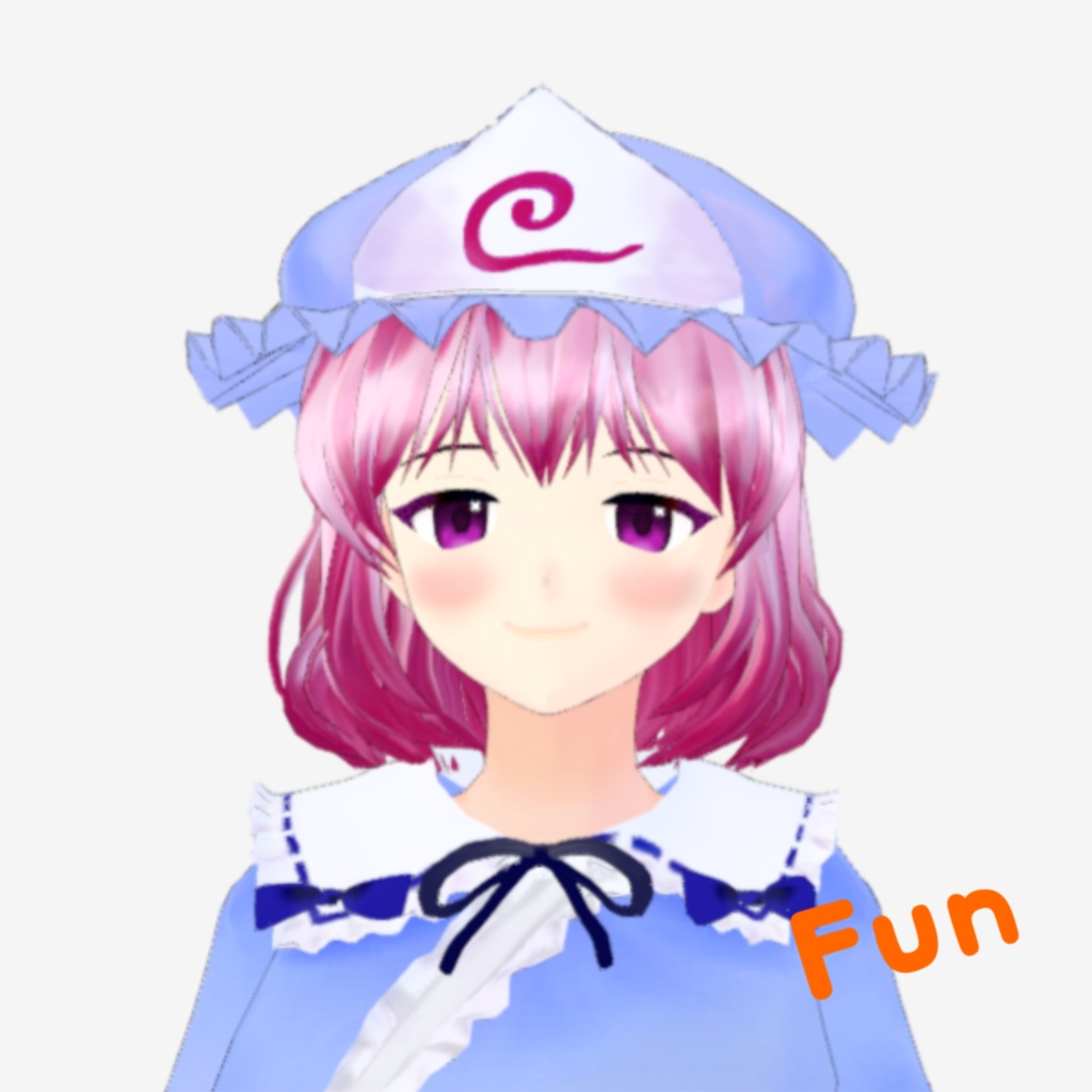 OSONO式 表情で顔色が変わる西行寺幽々子 東方永夜抄 (.vrm)