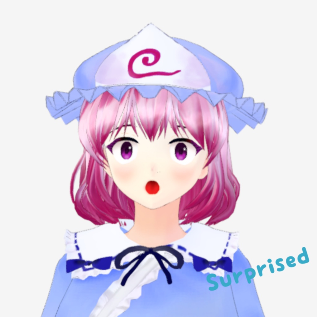 OSONO式 表情で顔色が変わる西行寺幽々子 東方永夜抄 (.vrm)