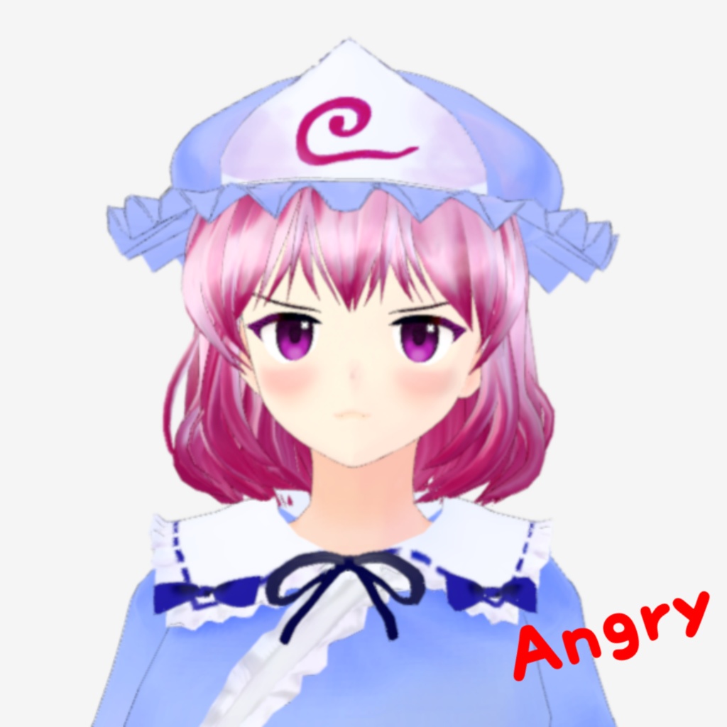 OSONO式 表情で顔色が変わる西行寺幽々子 東方永夜抄 (.vrm)