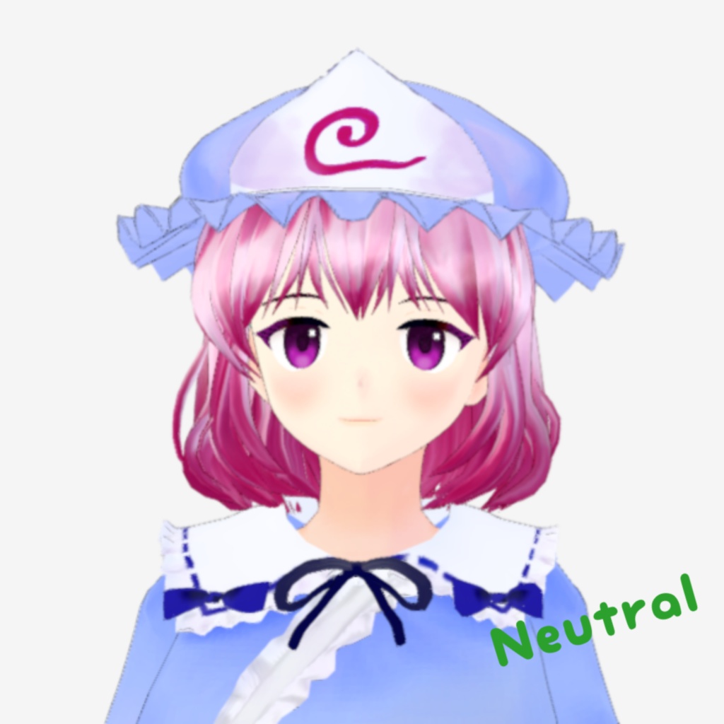 OSONO式 表情で顔色が変わる西行寺幽々子 東方永夜抄 (.vrm)