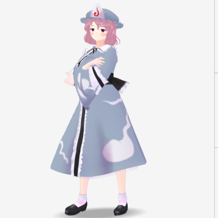 OSONO式 表情で顔色が変わる西行寺幽々子 東方神霊廟 (.vrm)