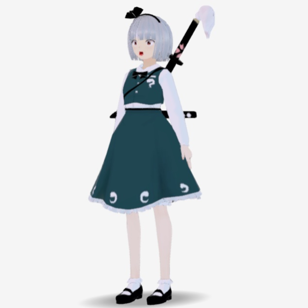 OSONO式 表情で顔色が変わる魂魄妖夢 東方妖々夢 帯刀(VRM)