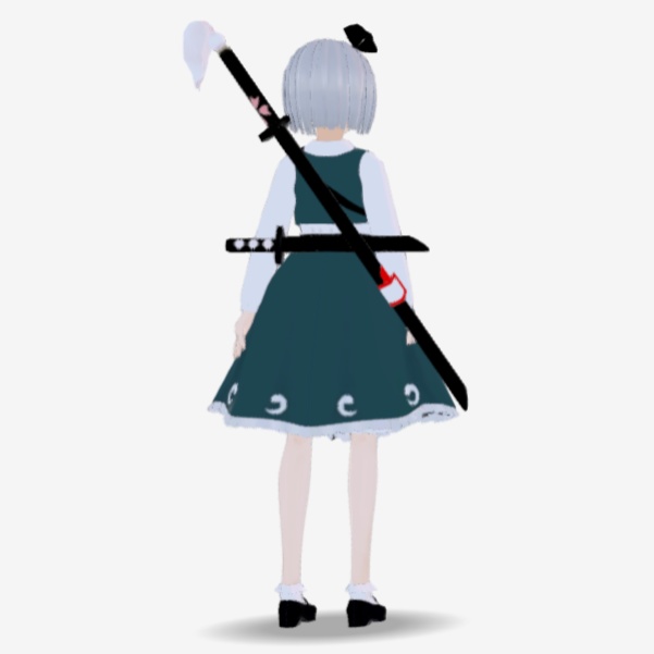 OSONO式 表情で顔色が変わる魂魄妖夢 東方妖々夢 帯刀(VRM)