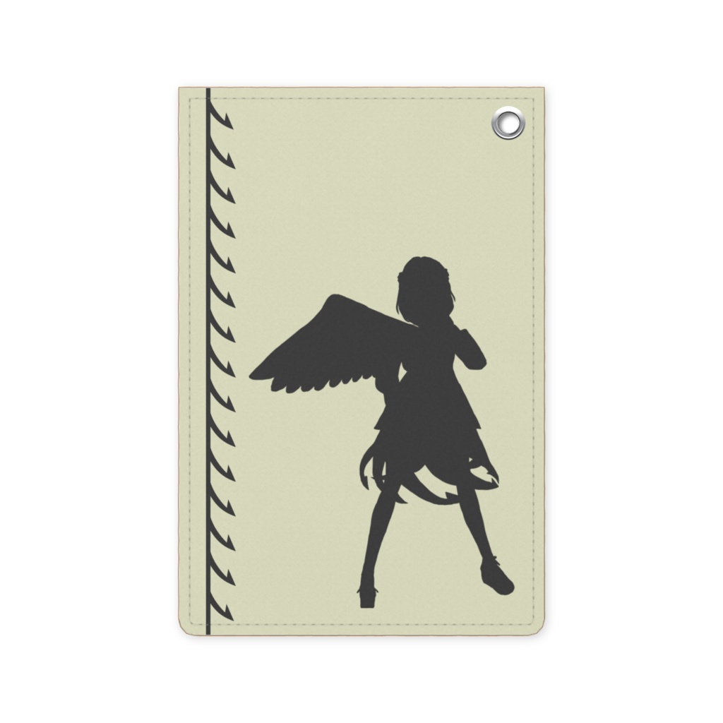 レザー製パスケース 稀神サグメ(ワインレッド/ベージュ)