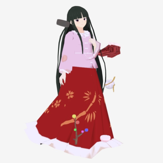 OSONO式 軽量 蓬莱山輝夜 宝物付き (VRM/FBX)