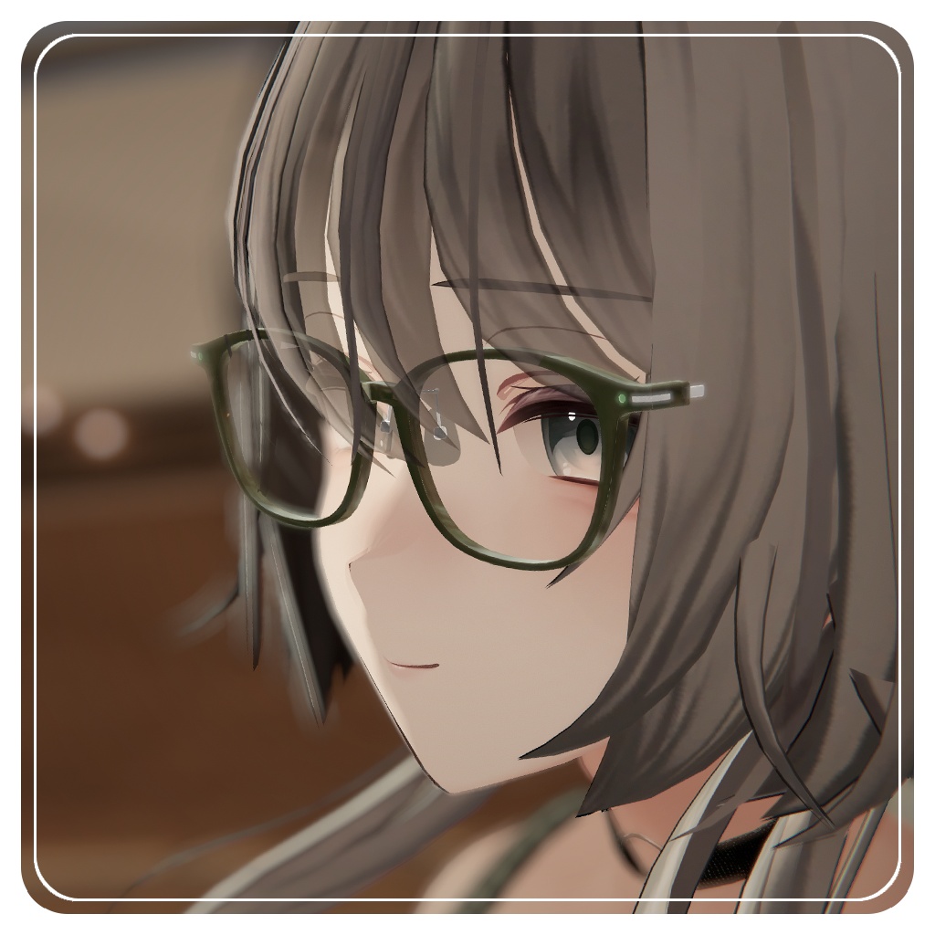 【✨サマーセール中!49アバター対応✨】知的なウェリントンメガネ ~ ScholarlyWellingtonGlasses ~