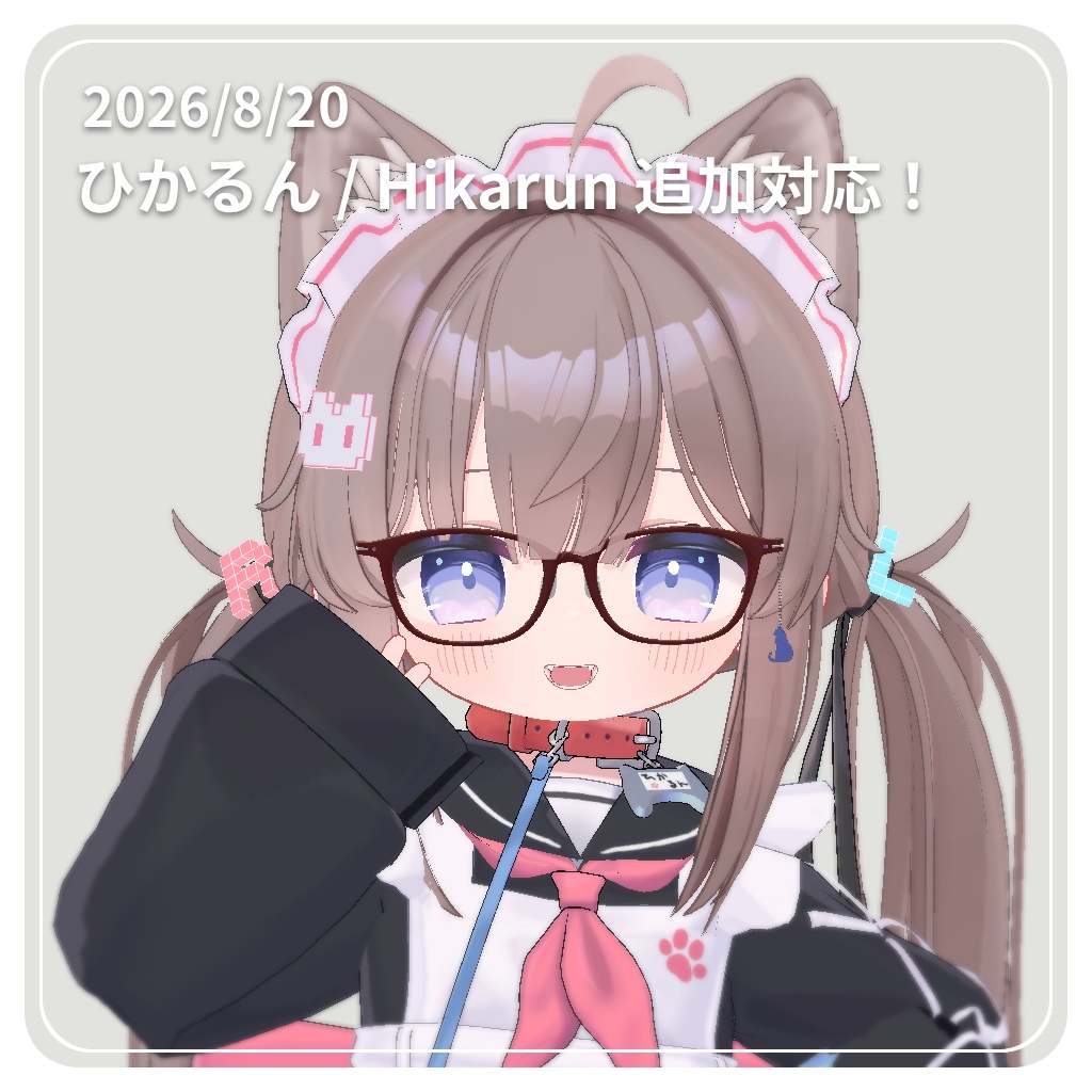 【✨64アバター対応✨】 知的なウェリントンメガネ ~ ScholarlyWellingtonGlasses ~