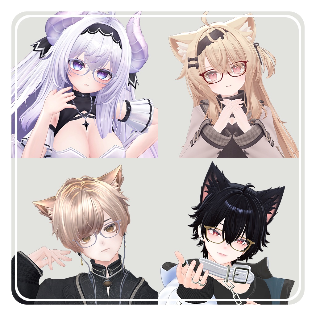 【✨発売記念セール✨】知的なウェリントンメガネ ~ ScholarlyWellingtonGlasses ~