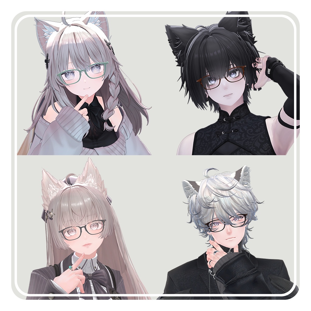 【✨発売記念セール✨】知的なウェリントンメガネ ~ ScholarlyWellingtonGlasses ~