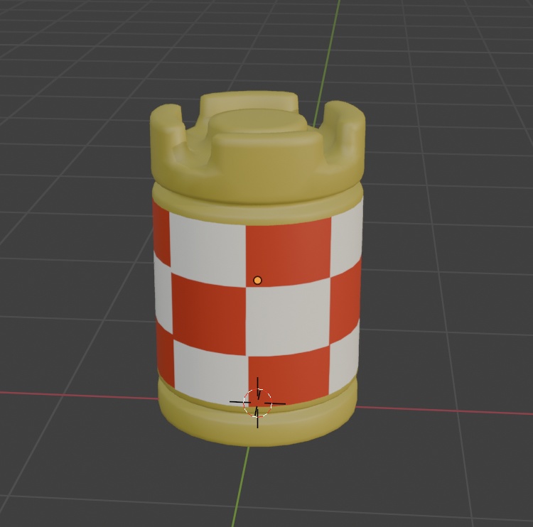 【Blender】クッションドラム