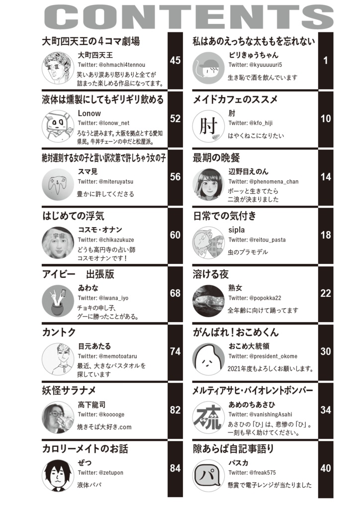 ナンセンスダンス合同誌「勝手に踊ってろ2」