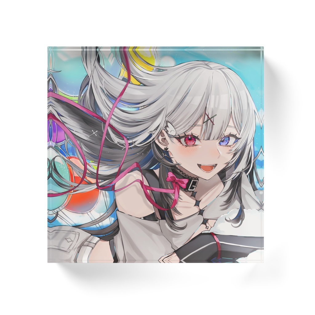 夜羽みしぇる半年記念アクリルブロック