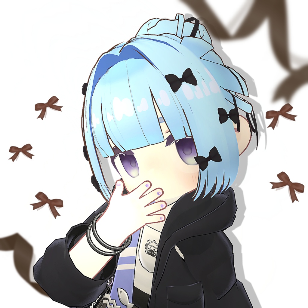 クルクルリボンおだんごヘアー