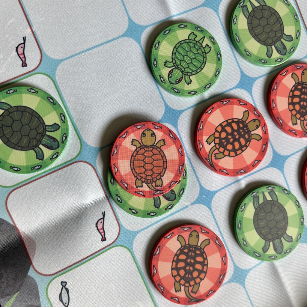 ならべて!かめまみれの池