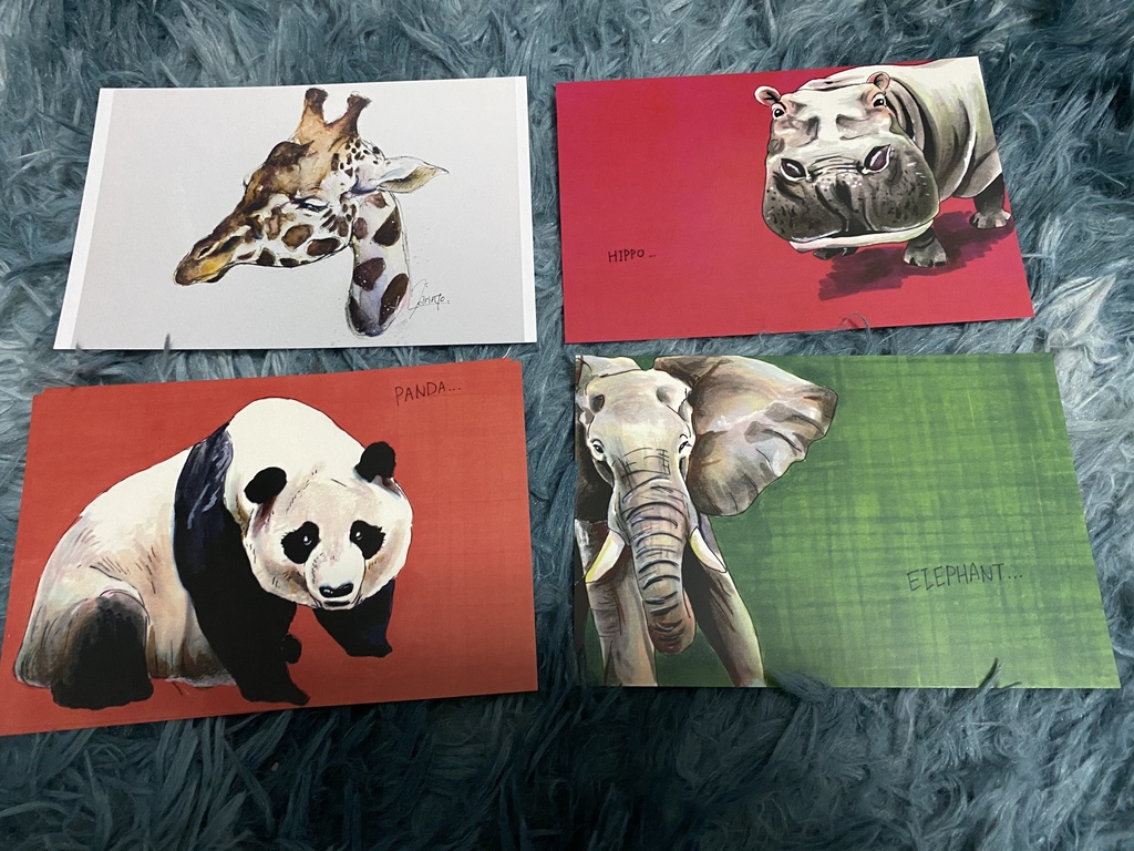 ポストカード 動物セット Kirin Room Booth ポストカード 動物セット Kirin Room Booth