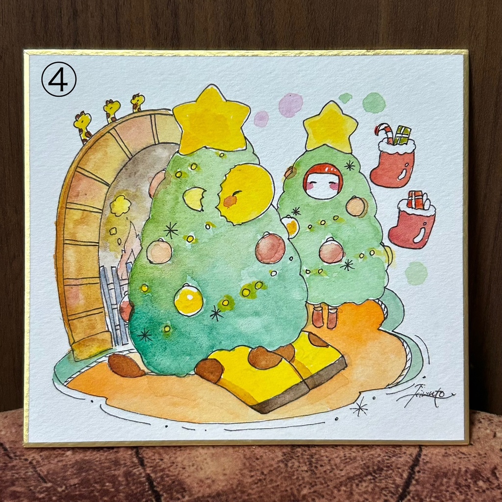 【色紙原画】①〜④