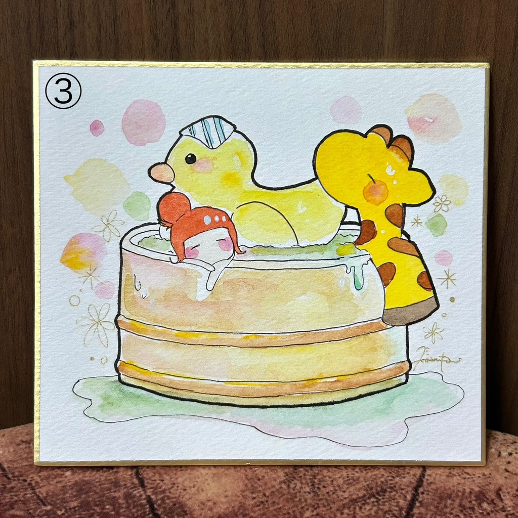 【色紙原画】①〜④