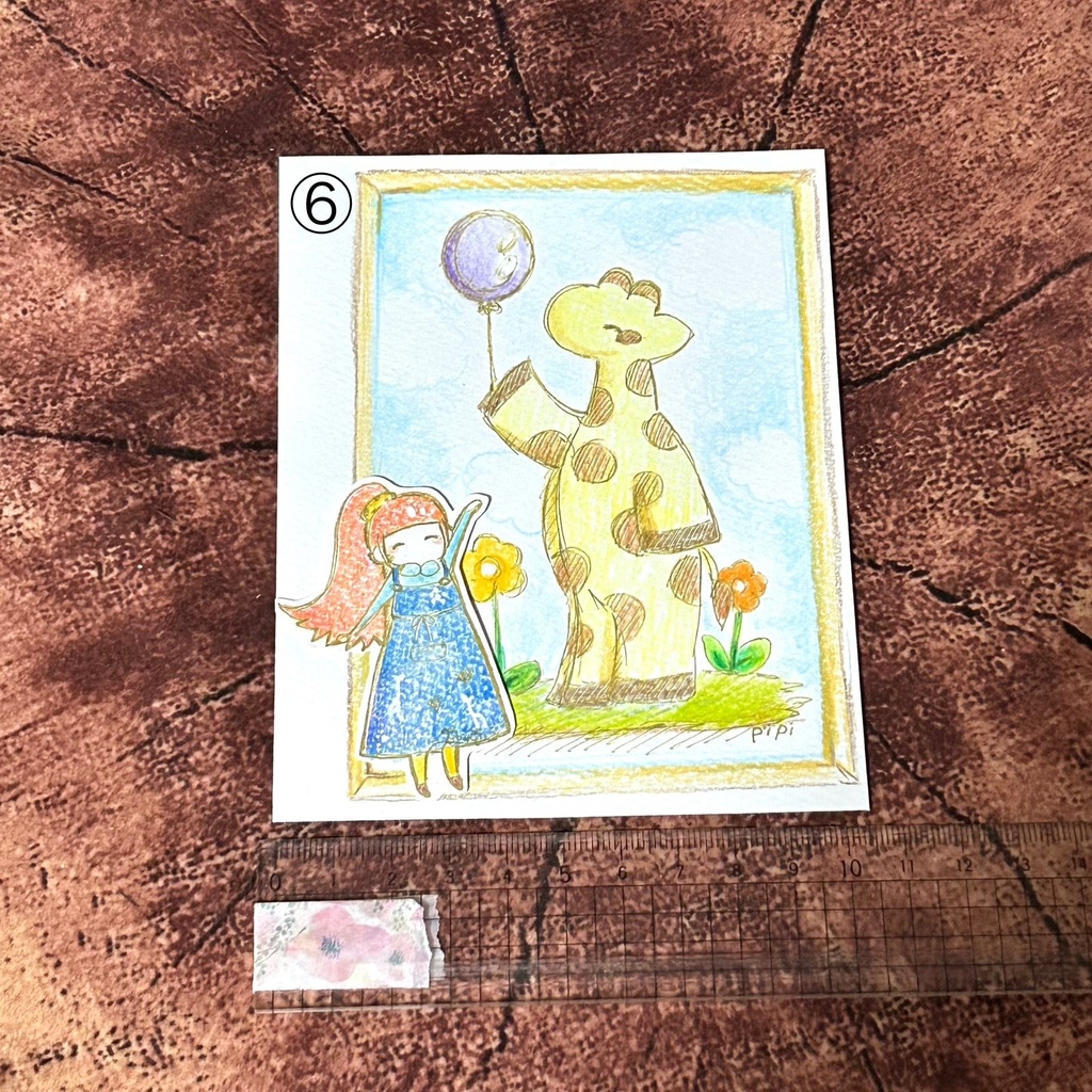 【ハガキサイズ原画】①〜⑥