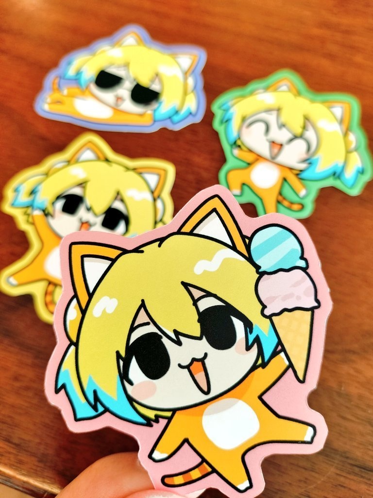 パイねこステッカー4枚セット