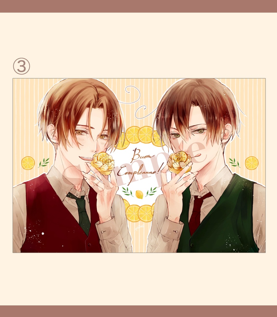 ヘタリア ポストカード①〜④