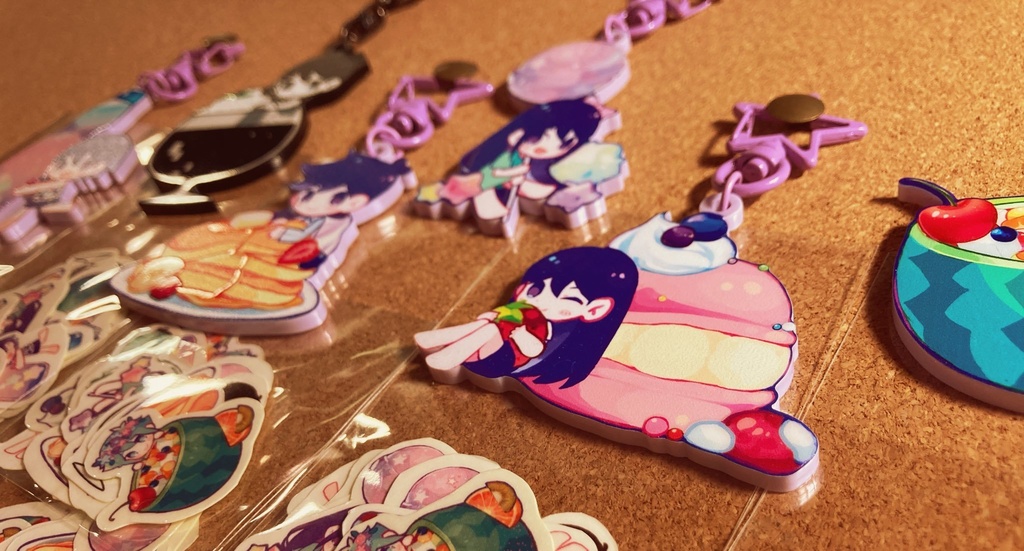 【展示】OMORI アクリルキーホルダー