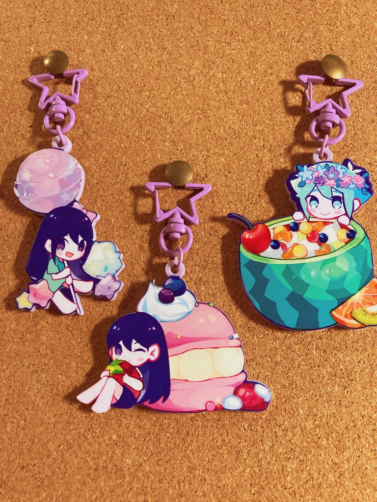 【展示】OMORI アクリルキーホルダー