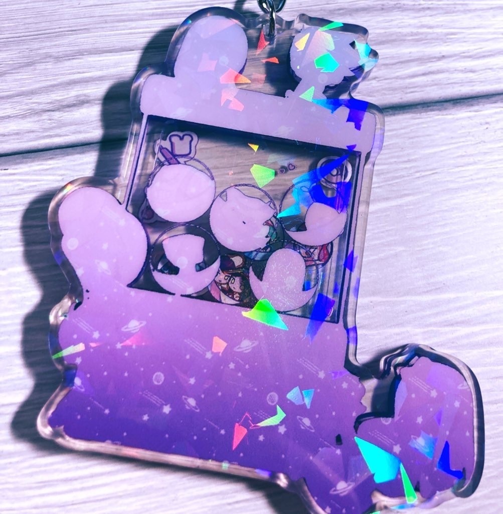 OMORI ホログラムシャカシャカアクリルキーホルダー