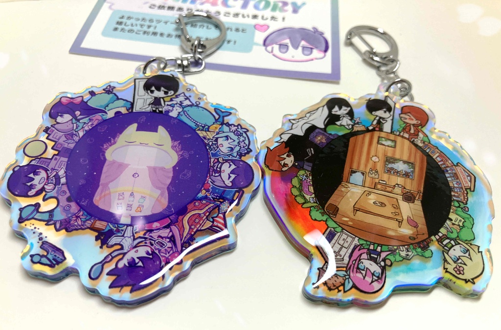 OMORI ドーミングオーロラアクリルキーホルダー 2種