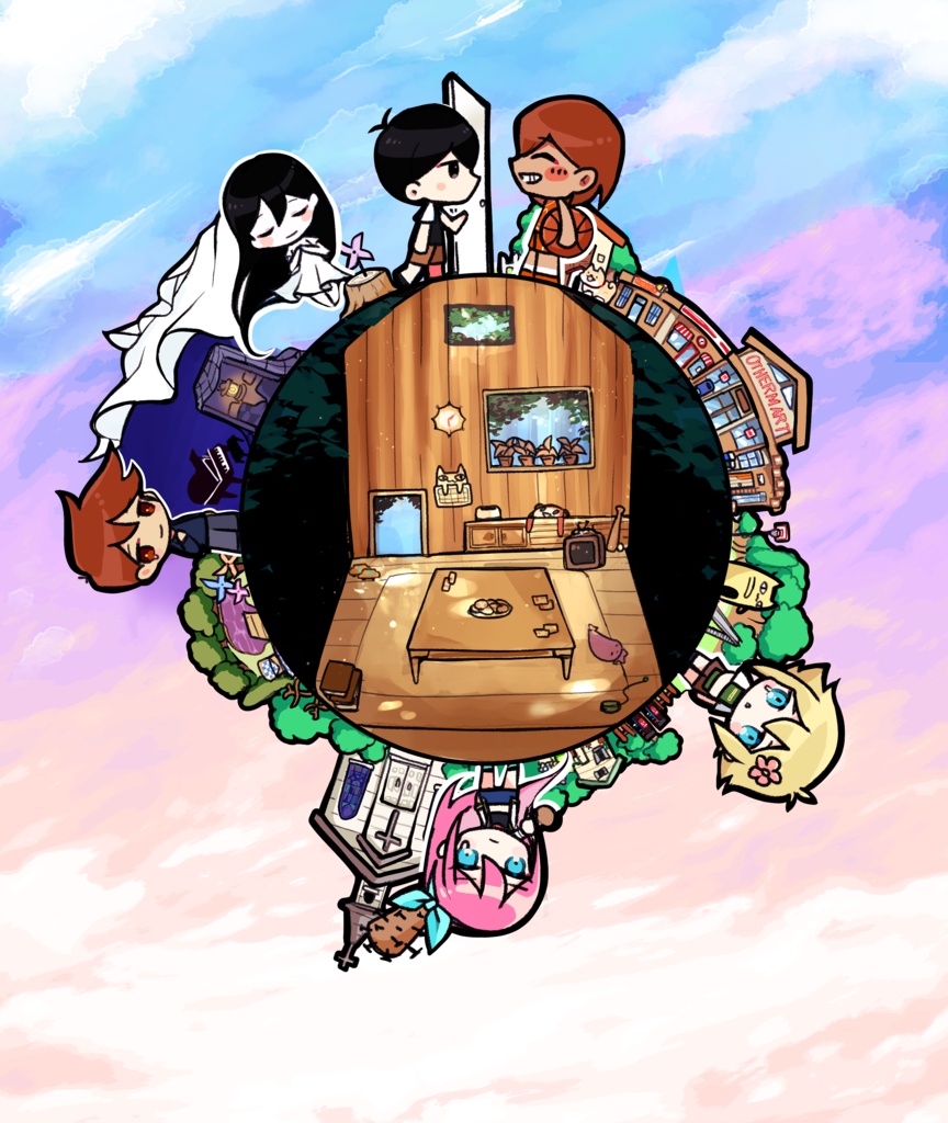 OMORI ドーミングオーロラアクリルキーホルダー 2種