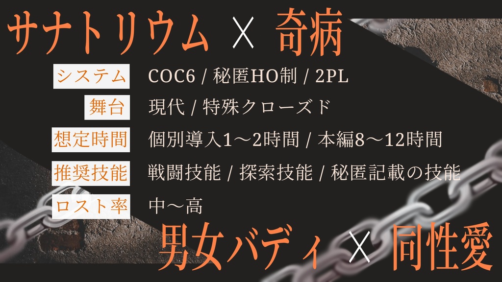 【CoC6th】いとしのベルフィオーレ【SPLL:E186269】