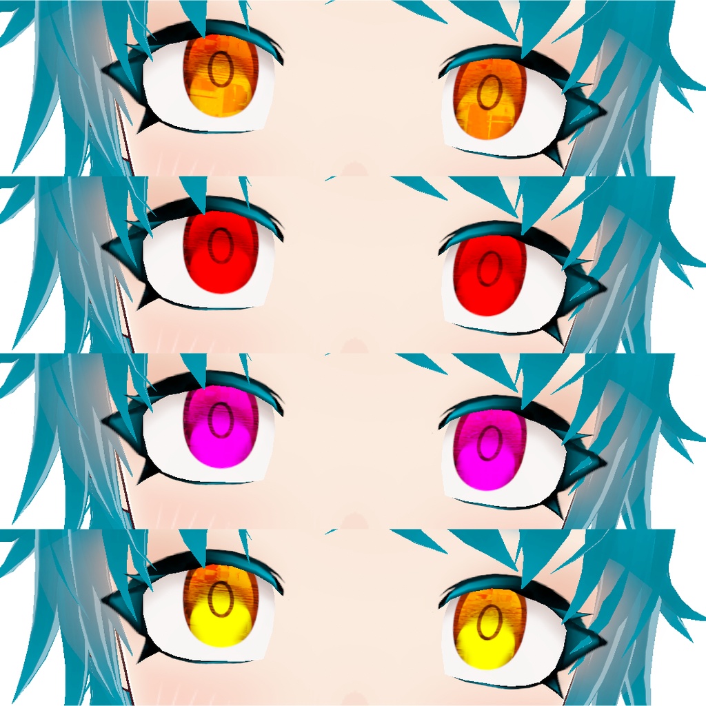 <VRoid・1色無料>グリッチ(仮)アイテクスチャ