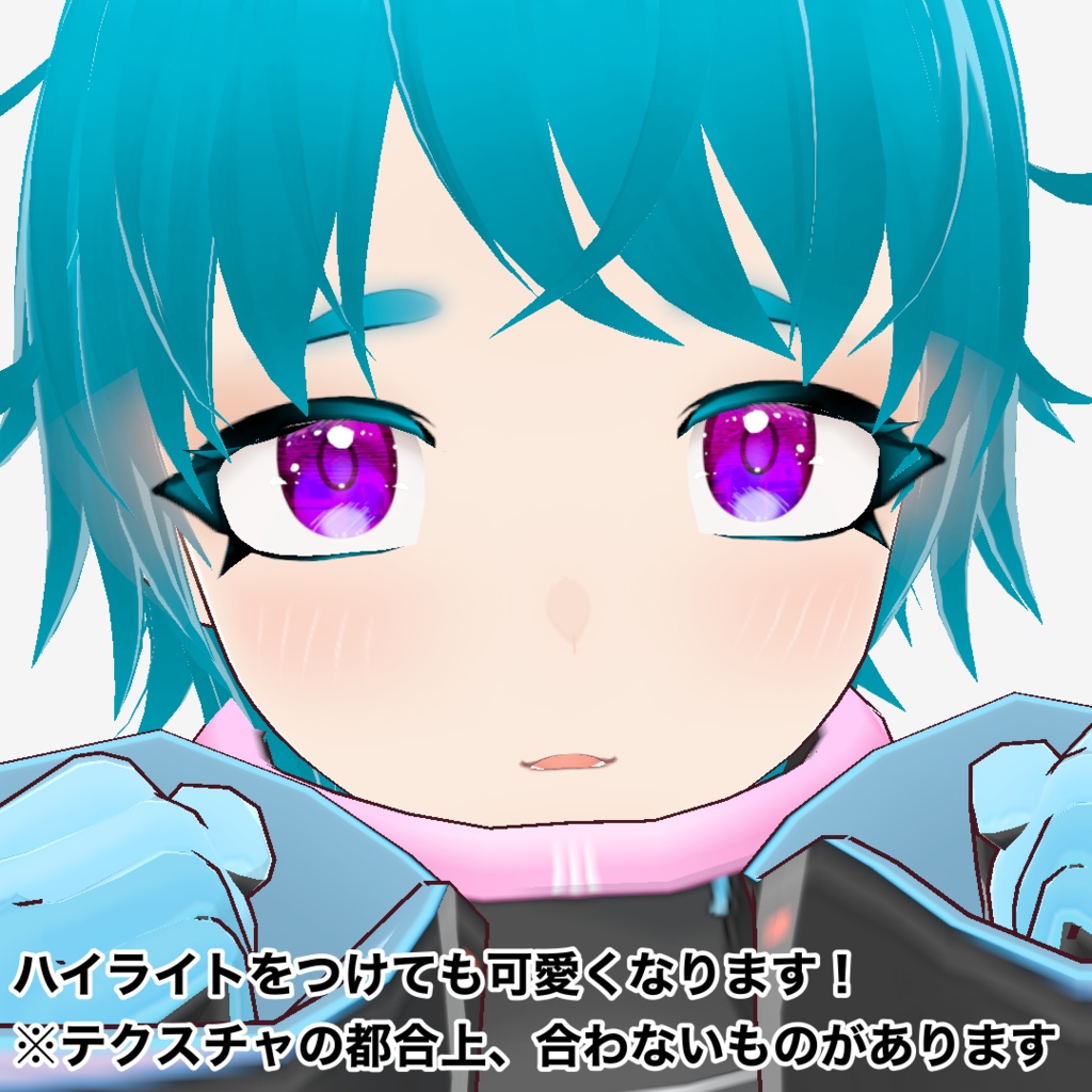 <VRoid・1色無料>グリッチ(仮)アイテクスチャ