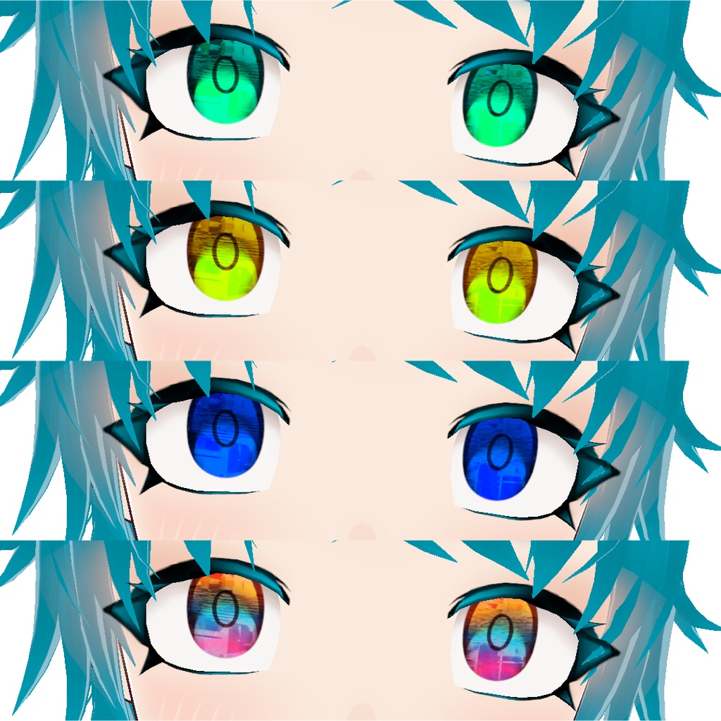 <VRoid・1色無料>グリッチ(仮)アイテクスチャ