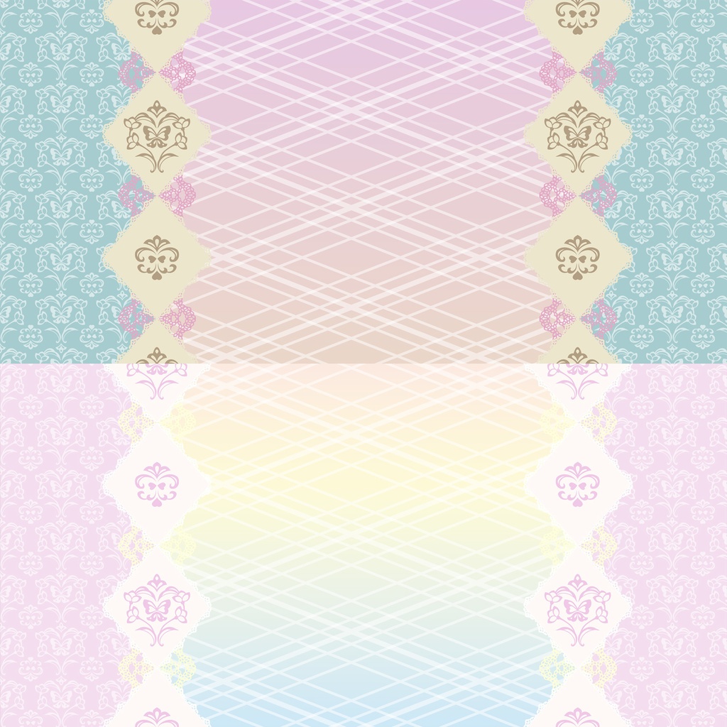 《無料》ハートと蝶のゆめかわ&ゴスロリ&アンティークカラー高解像度テクスチャ18種