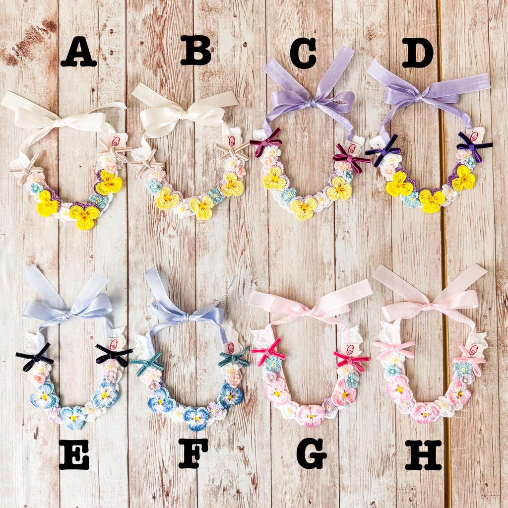 【ぬい用】ビオラの花冠 ヘッドドレス