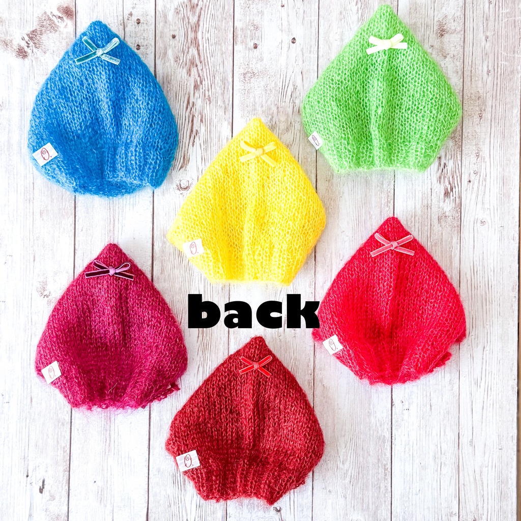 2/27 21:00~【16cmぬい用】ふわふわピクシーハット(ベルトタイプ)