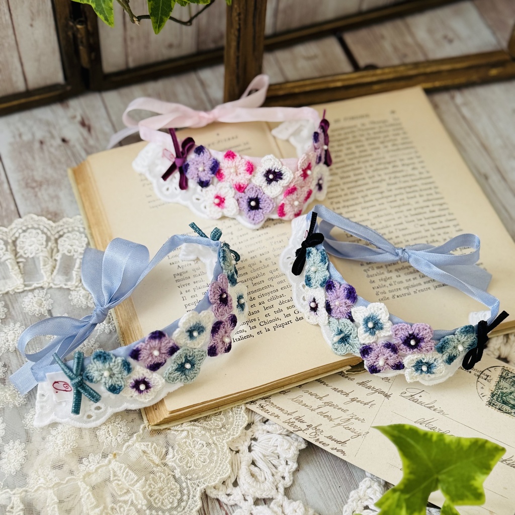 【ぬい用】紫陽花のヘッドドレス