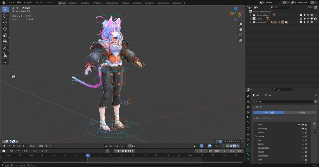 オリジナル3Dモデル