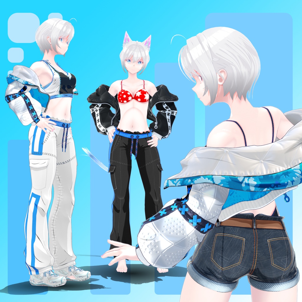 オリジナルキャラクター 3Dモデル