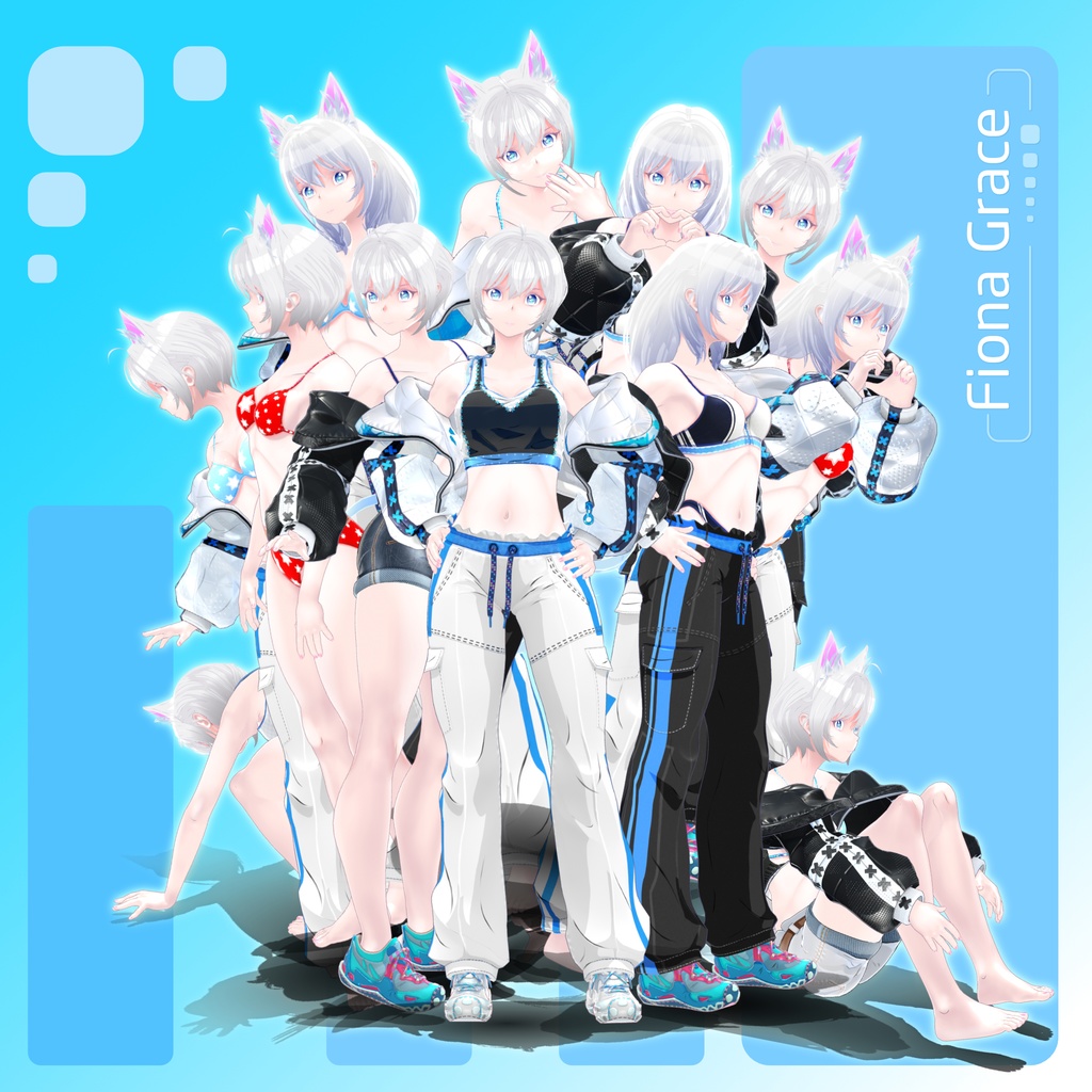 オリジナルキャラクター 3Dモデル