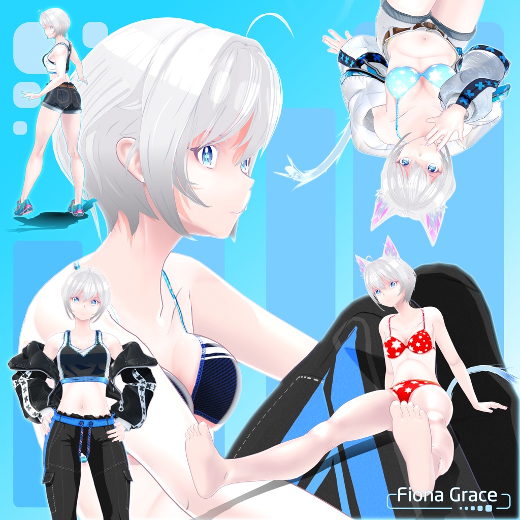 オリジナルキャラクター 3Dモデル