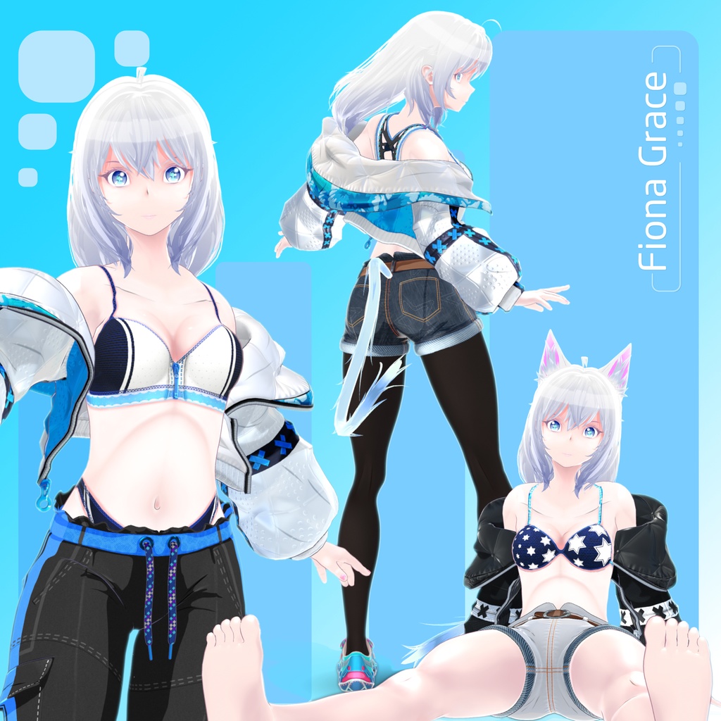 オリジナルキャラクター 3Dモデル