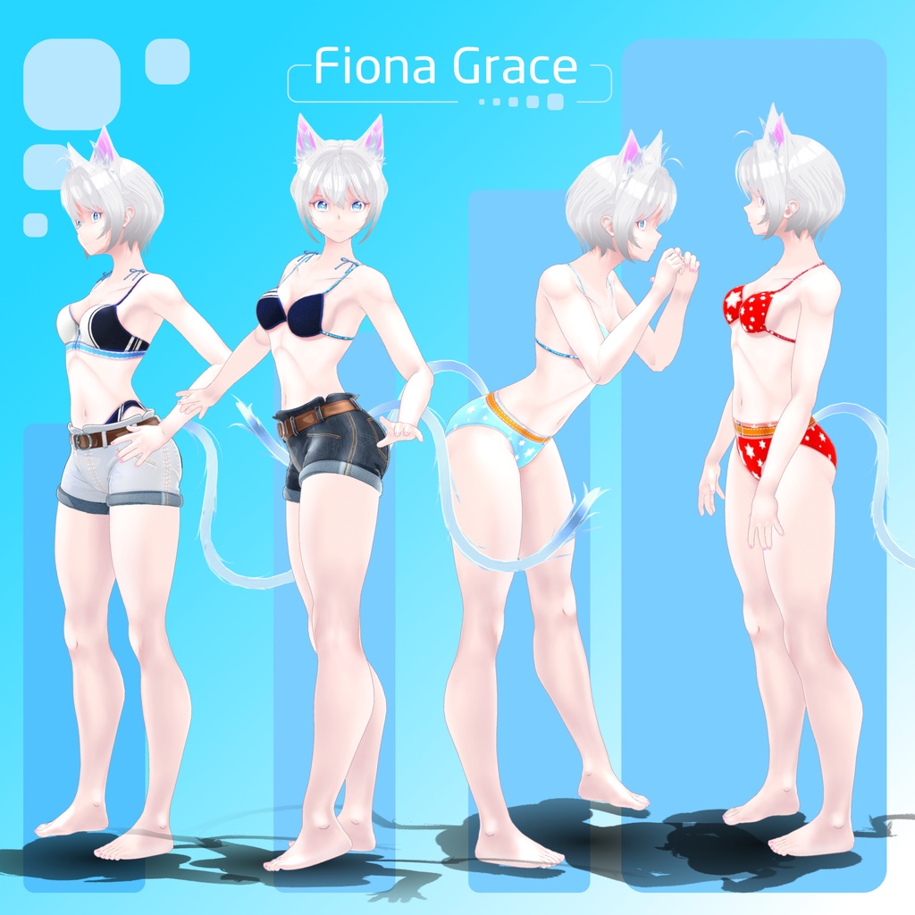 オリジナルキャラクター 3Dモデル