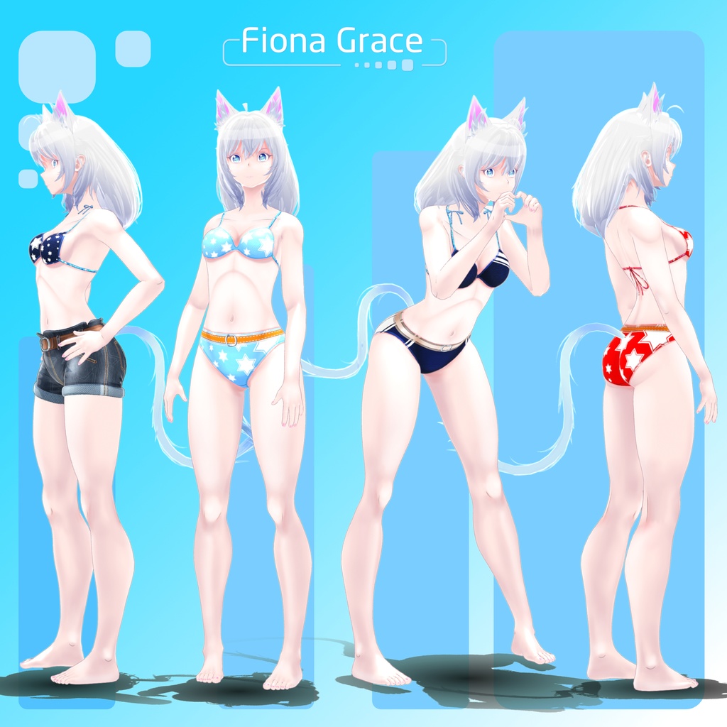 オリジナルキャラクター 3Dモデル