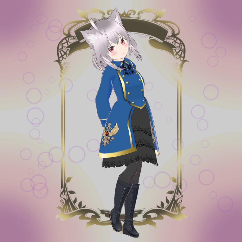 軍服ドレス 青 赤 白 お試し有 さぁなのお店 Booth