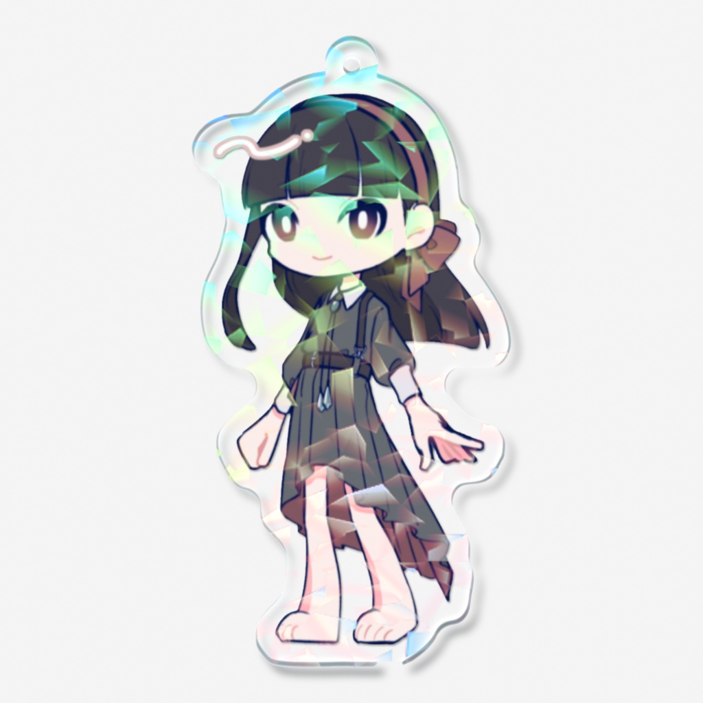 彩度スズ ホログラムアクリルキーホルダー