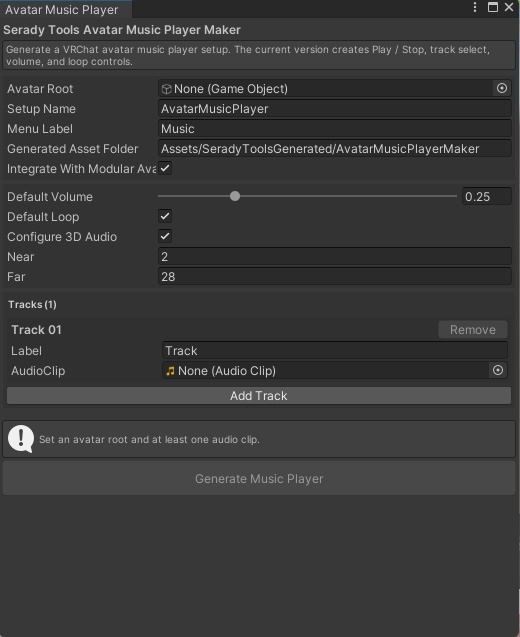 【VRChat】アバターmp3再生ギミックメーカー