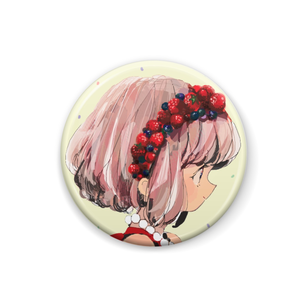 少女(berry)缶バッジ
